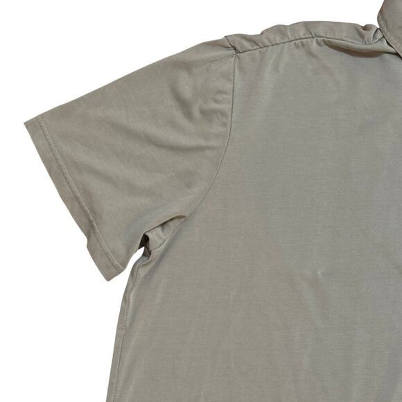 VINTAGE VTG 1946 Jersey Knit Garment Dyed Sage Green Polo Men's Sz L - Picture 3 of 9